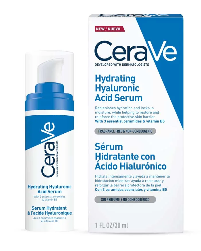 CeraVe Hyaluronic Acid Serum for Face with Vitamin B5 and Ceramides